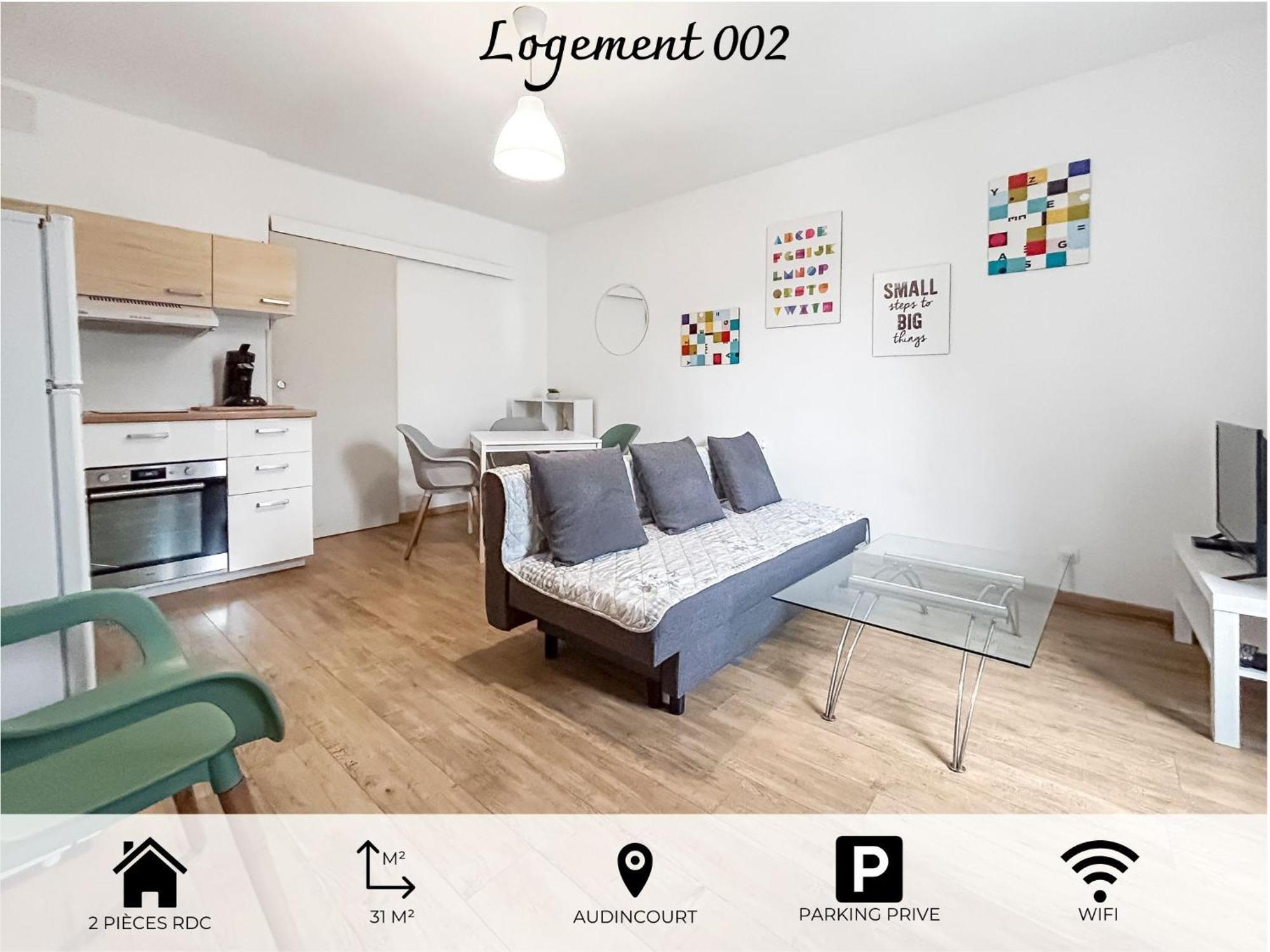 شقة 002-T2 Cosy 2 A 4 Pers Lumineux Wifi & Parking Audincourt المظهر الخارجي الصورة